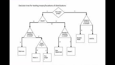 Hypothesis test decision tree