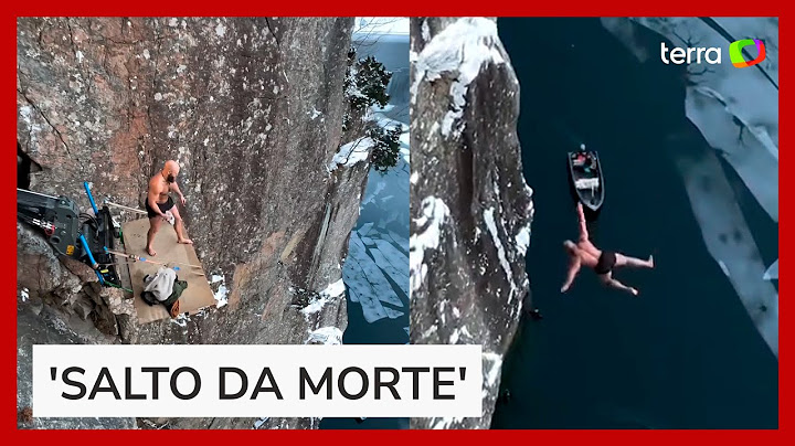 Norueguês quebra recorde mundial ao pular de 40 metros de altura
