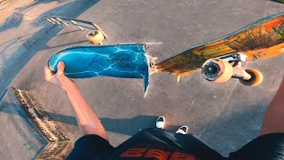 Trying Out The UNBREAKABLE Skateboard... * i broke it *