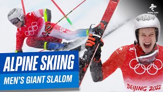 Alpine Skiing  Men's Giant Slalom  Run 1&2 | Full Replay | #Beijing2022