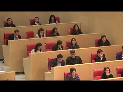 პარლამენტის პლენარული სხდომათა დარბაზში,