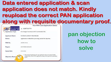"Data entered application & scan application does not match......documentary proof." solve objection