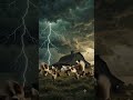Intense Storm Hits The Farm! 🌩️ | Chickens Scrambling for Cover #farmgate #pigfarmers