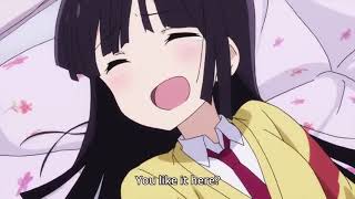 Cute anime tickling in the bed #2 screenshot 2