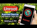 Unroot any android devices latest 2021 method  remove magisk completely  new official method 