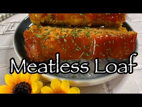 VEGAN CHICKPEA LOAF / VEGAN MEATLOAF /STARCH SOLUTION RECIPE/ WFPBNO / HCLF