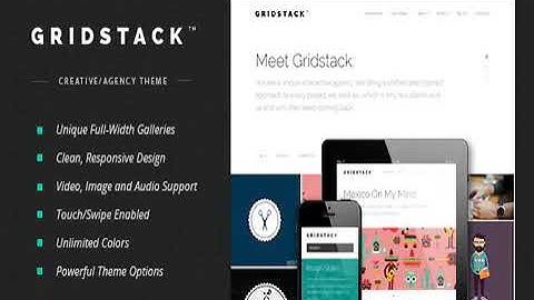 GridStack - Responsive Agency WordPress Theme Full Activated 2021
