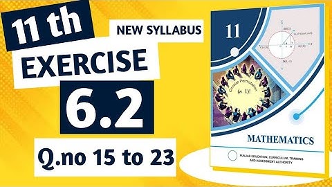 Class 11th Maths New syllabus exercise 6.2 question 15 to 23|Sequence and series #newsyllabus