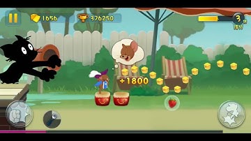 Tom and Jerry Chase - Mouseketeer Jerry Gameplay Walkthrough (iOS-Android) Part 2 - Parkour Match