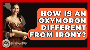 How Is An Oxymoron Different From Irony? - The Prose Path