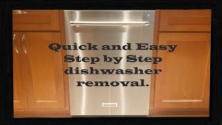 Quick and easy step by step how to remove a dishwasher. Easy to follow dishwasher removal guide. by Jack of All 394 views 3 years ago 2 minutes, 25 seconds