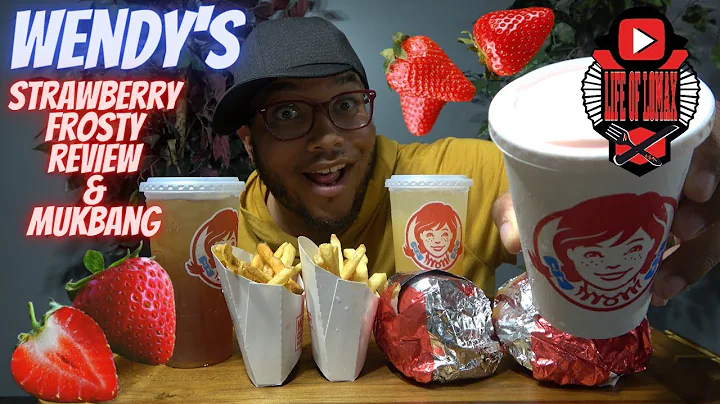 Wendy's Strawberry Frosty Review & Mukbang | 2022