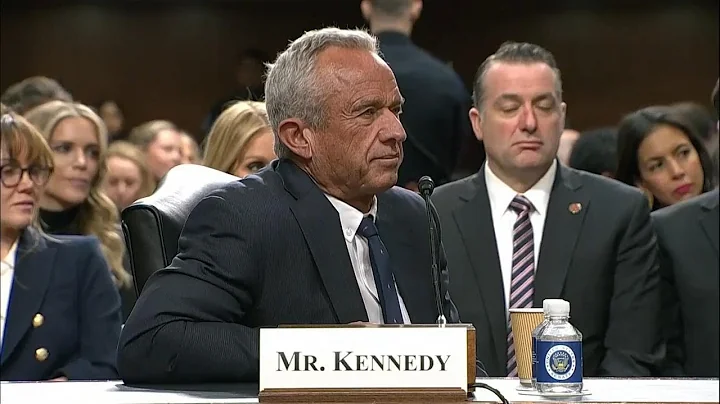 Kennedy pressed on statements about antidepressants before leaving hearing to applause