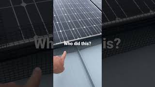What not to do when install solar panel bird mesh