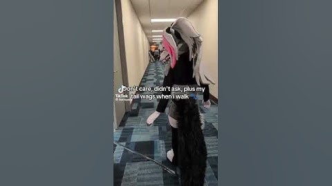 Loona wolf cosplay 💗 #helluvaboss #cosplay #hellhound #loona #vivziepop #youtubeshorts #fursuit