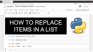 Python for Bioinformatics How to Replace Items in a LIST