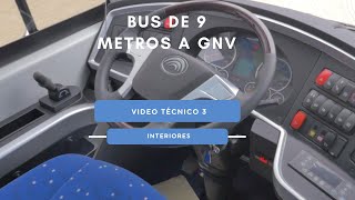 Bus De 9 Metros A Gas Natural De Yutong - Video Técnico 3 Detalles Interiores