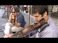 Aníbal Aveiro &amp; Mario Lli: &quot;Cheeck to Cheeck&quot; - Busking in Madrid