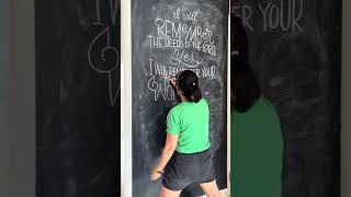 20 Minutes of Relaxing Chalk Lettering | Real-Time Handlettering ASMR