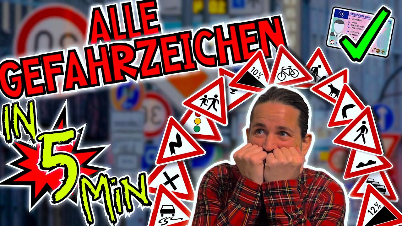 Alle Gefahrzeichen im Überblick – Einfach erklärt! 🚗⚠️