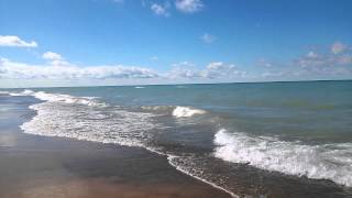 Indiana Dunes View of Lake Michigan & Chicago Skyline