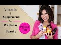 My Daily Vitamin & Supplements for Health, WELLNESS + Beauty |  Packing Tips