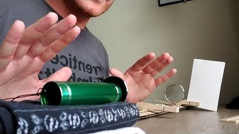 Home Optics Bench for Optics I