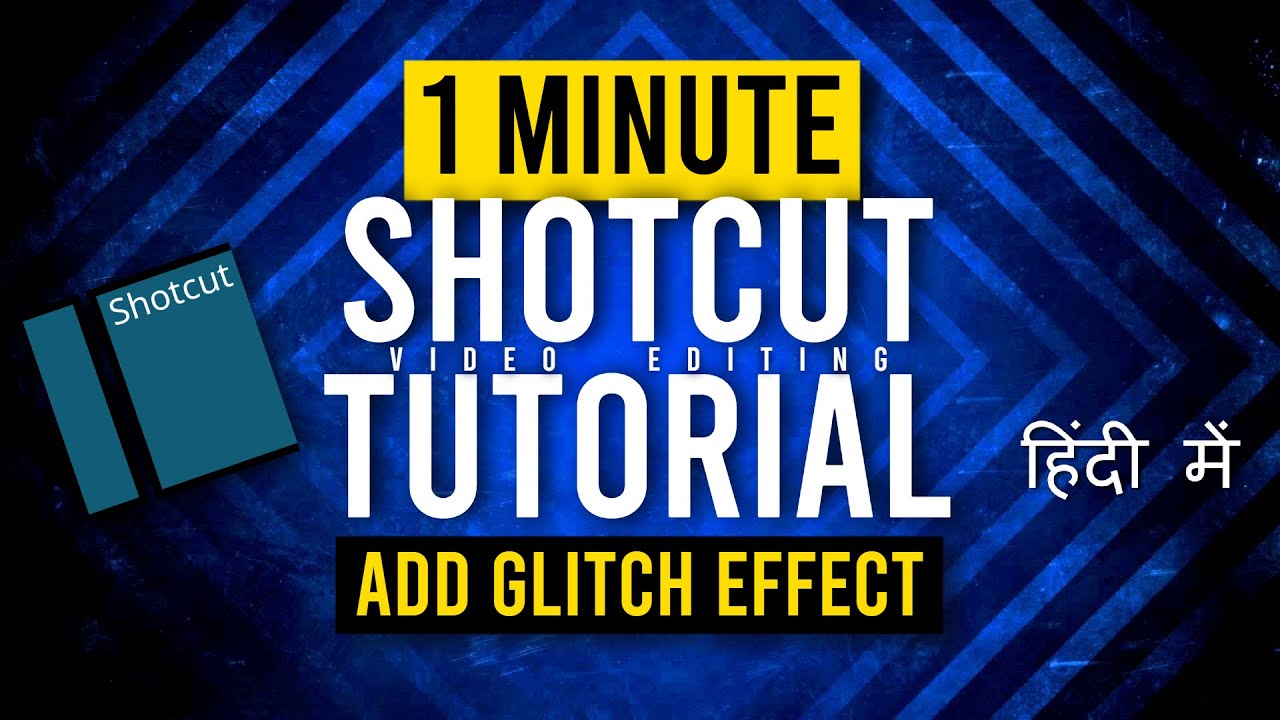 How to Add Glitch Transition in Shotcut Free Video Editor | 1 Minute ...