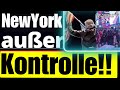 NEW YORK: SIE REIßEN DIE AMERIKANISCHE FLAGGE RUNTER !! BÜRGERMEISTER BETTELT UM GELD...