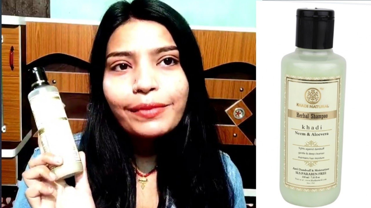 khadi Natural Neem & Aloe vera shampoo Review.😂😂😂