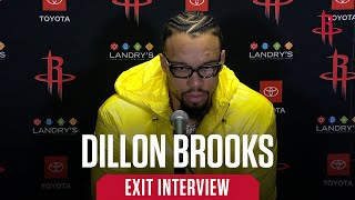 Full Dillon Brooks Exit Interview 23-24 | Houston Rockets Update
