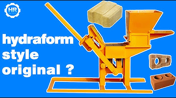 QMR2-40 small business manual clay interlock hollow block machine from Makiga