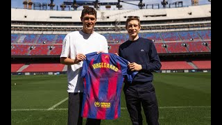 Jonas Vingegaard Visits Spotify Camp Nou | Meets Andreas Christensen