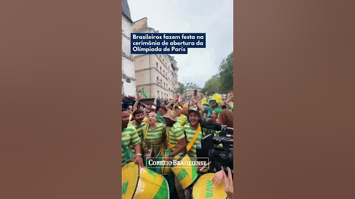 BRASILEIROS FAZEM FESTA NA CERIMÔNIA DE ABERTURA DA OLÍMPIADA DE PARIS