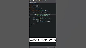 Java Stream API: Sorting in Seconds  | Java Coding Interview Prep #shorts #viral #java