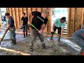 Garage Slab Pour on our DIY GARAGE