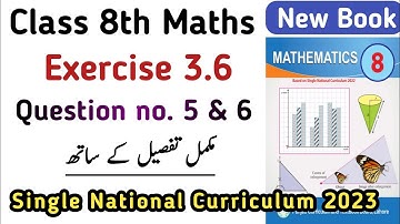 Exercise 3.6 Question no. 5 & 6 Class 8 New Book | Domain no. 3 Ex 3.6 Q no. 5 & 6 | Learning Zone