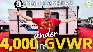 3 Small Campers Under 4,000lbs GVWR  2024 Models