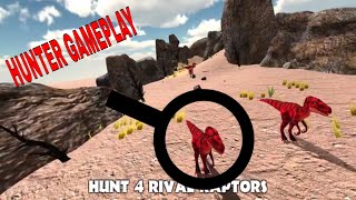 Hungry Raptor: Desert Dinosaur Hunt Android Hunter Gameplay | New Dino Hunting Games screenshot 5