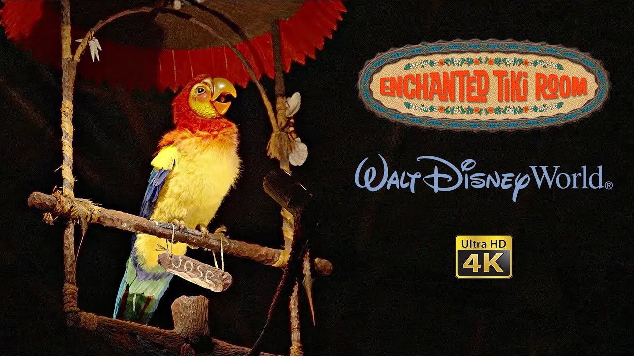 Walt Disney's Enchanted Tiki Room Full Show With Preshow Low Light 4K ...