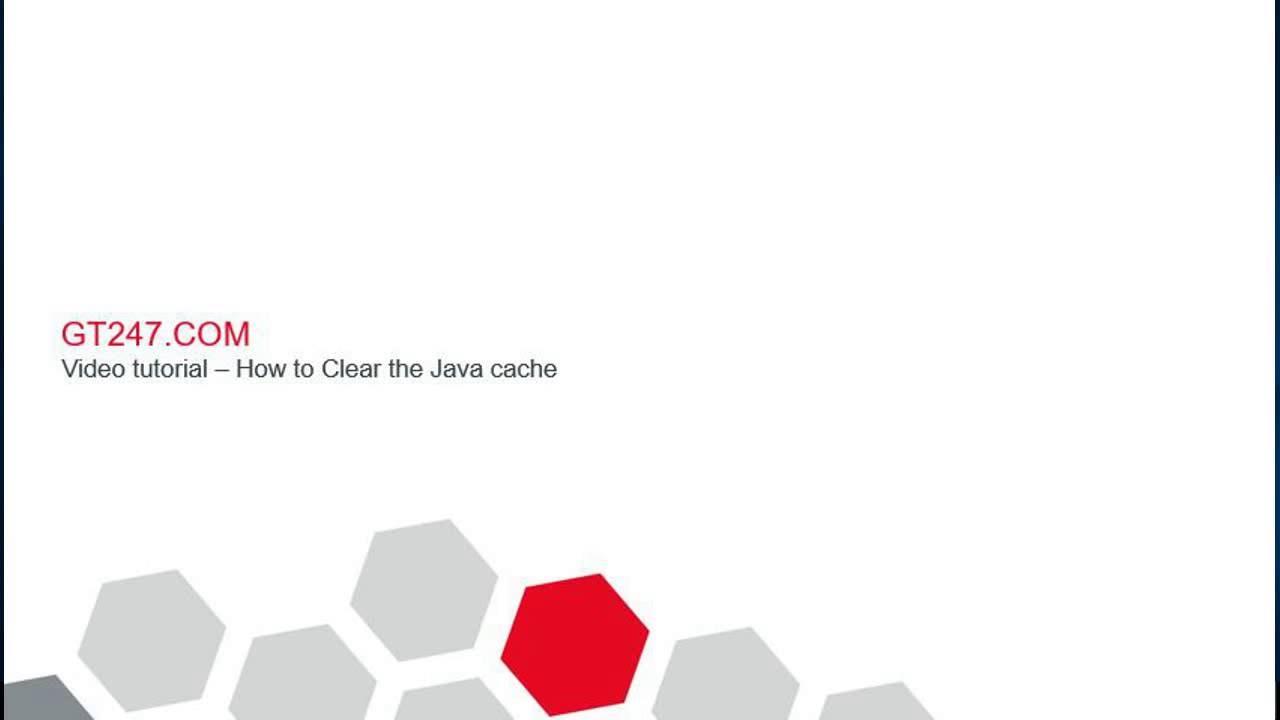 Clear Java Cache - YouTube