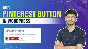 How To Add Pinterest “Pin It” Button In Your WordPress Blog | WordPress Tutorial
