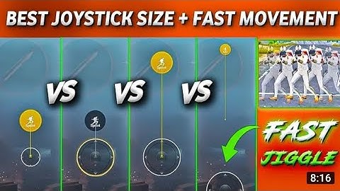 PERFECT JIGGLE MOVEMENT + JOYSTICK SIZE pubg mobile Best Joystik Size And Fast Jigglr
