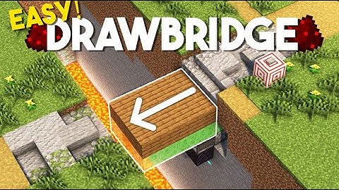 EASY Working Drawbridge in Minecraft [Tutorial]