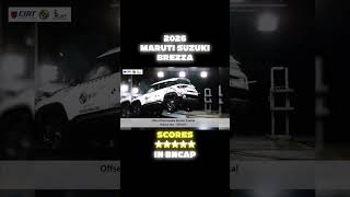 Maruti Brezza score 5 Star Safety Rating 🫡