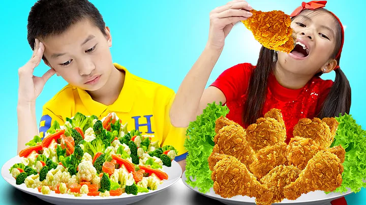 Wendy and Andrew Learn to Share Food and Pretend C...