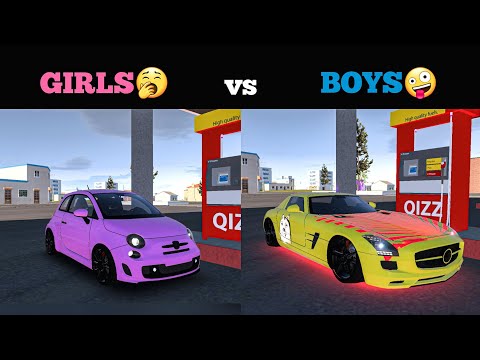Boys vs Girls - Getting Gas in Real Driving School