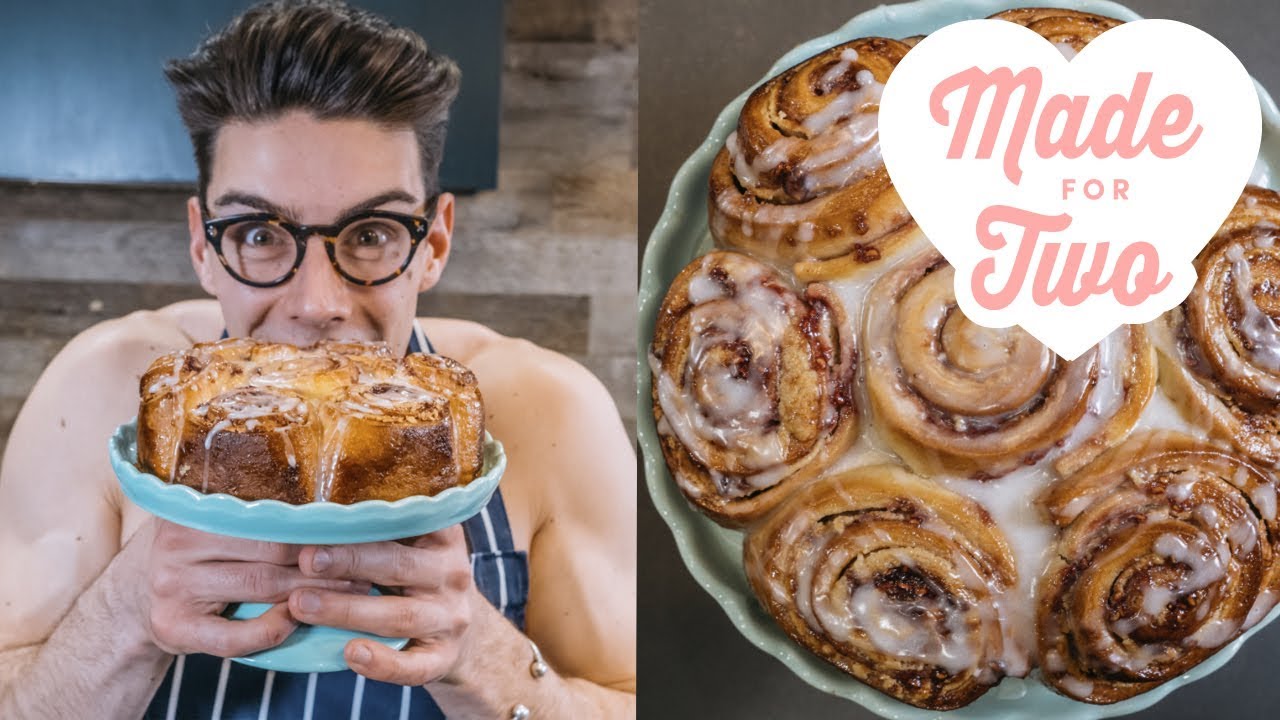 PB&J Cinnamon Buns | Made for Two with Topless Baker | Food Network