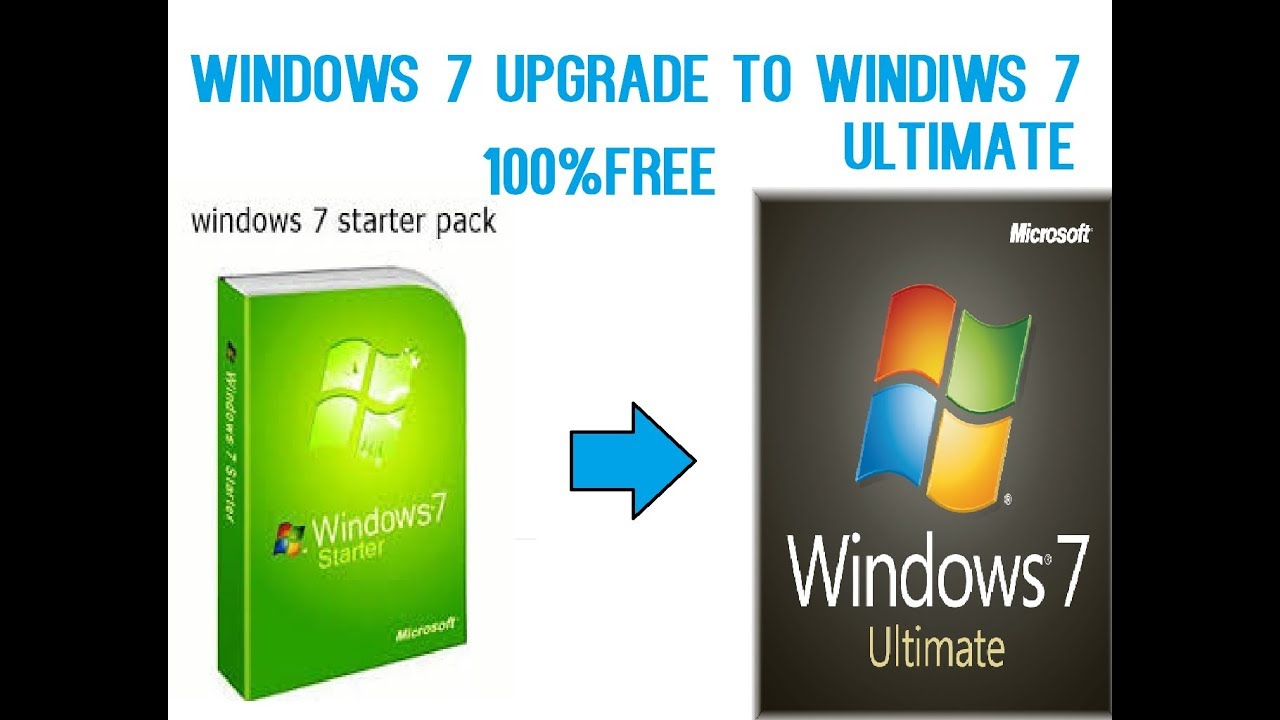 Upgrade Your Windows 7 Starter To Ultimate 100 Free No Need Download With Product Key Youtube