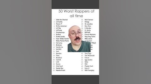 These Are The 50 WORST RAPPERS?! #shorts #rap #reaction